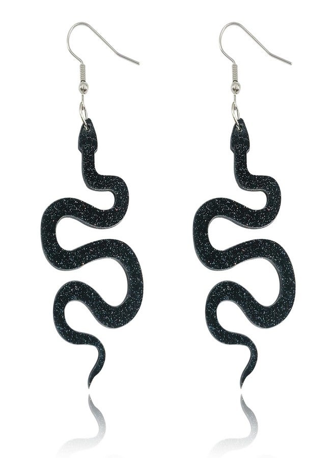 WGXIA Snake Earrings for Women, Mothers Day Gifts for Women, Long Serpent Reputation Punk Gothic Earrings for Teen Girls, Vintage Snake Jewelry Inspired Fans Gift (C) - Image 1